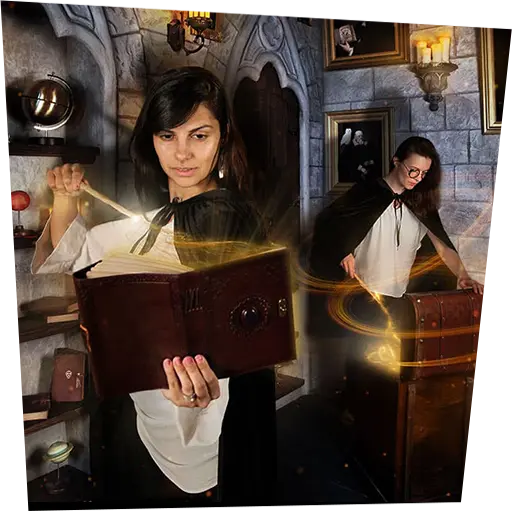 Hidden Donkey Escape Rooms | Escape Room Games | Irvine School of Wizardry and the Dragon Wand